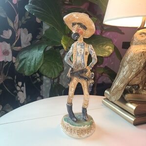 Vintage 1940s EJ Borman chalkware The Sheriff western cowboy folk art figurine